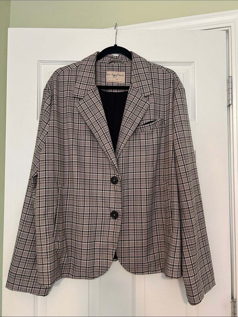 We the Free Cali Plaid Blazer in Dust Combo - Picture 3 of 9
